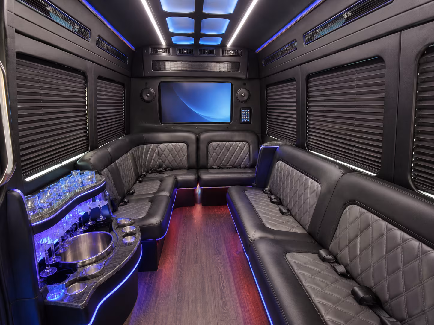 syracuse party bus interior